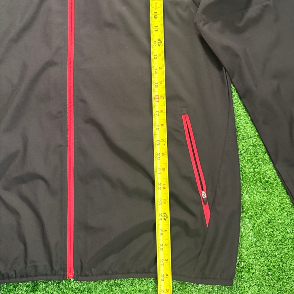DKNY Sporty Black and Red Windbreaker with Hood - Picture 2 of 6